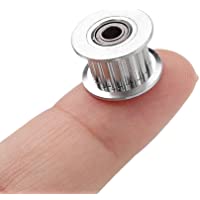 WNJ-Tool- 1pc 16T - 20T del Diente de la Correa de la polea Loca GT2 6mm Correa Lisa de la polea Loca con el cojinete…